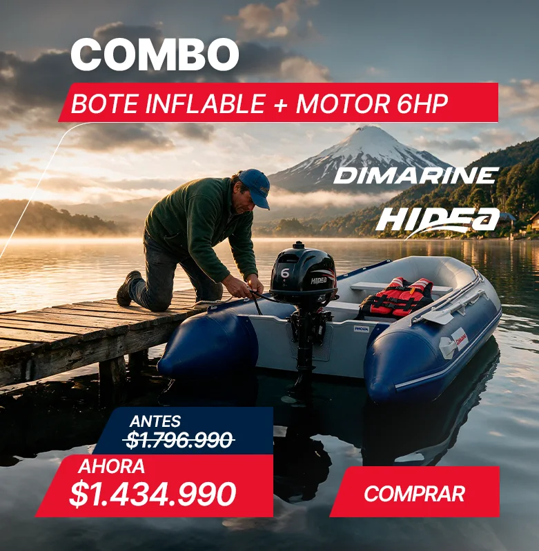 Combo bote infable más motor fuera de borda